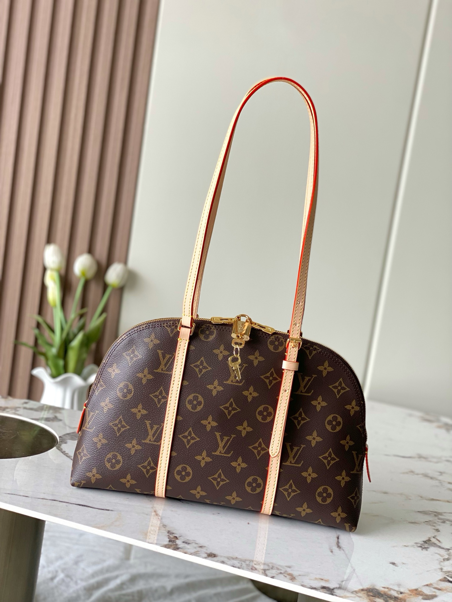 Squire Large Monogram Shoulder Bag