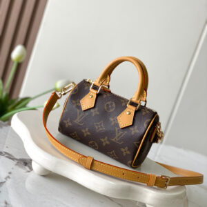 Louis Vuitton Nano Speedy Monogram Canvas Crossbody Bag