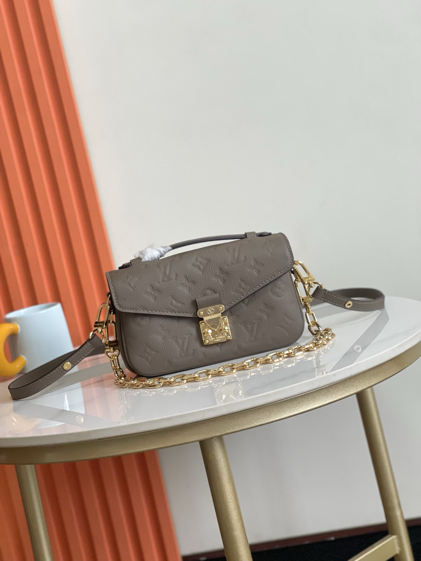 Louis Vuitton Pochette Métis East West Monogram Empreinte Leather Crossbody Bag