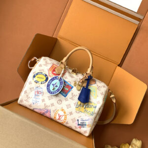 Louis Vuitton Speedy Soft 30 Handbag in Monogram Dune Canvas
