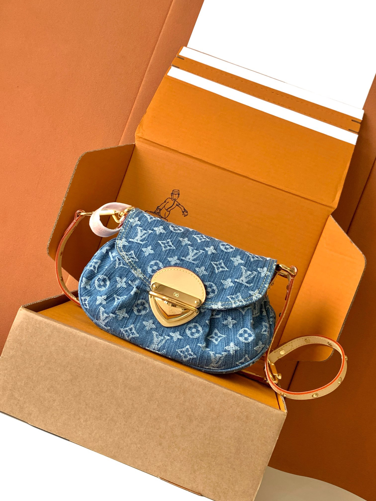 Sunset Vibe Denim Crossbody Bag