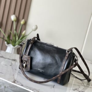 Louis Vuitton Express Small Handbag M27920 in Black Waxed Leather