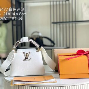 Louis Vuitton Capucines Mini Handbag in Taurillon Calfskin