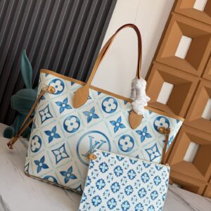 Louis Vuitton Neverfull MM Monogram Tiles Tote Bag