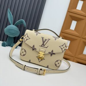 Louis Vuitton Pochette Metis Monogram Empreinte Leather Handbag