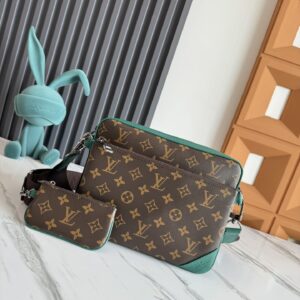 Louis Vuitton Trio Messenger Bag Set in Monogram Eclipse Reverse Canvas