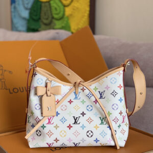 Louis Vuitton CarryAll Small Handbag in Monogram Coated Canvas