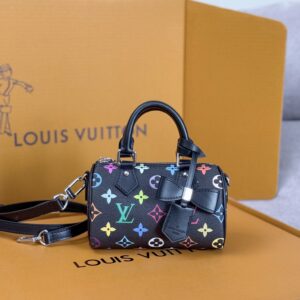 Louis Vuitton Nano Speedy Handbag M13406 – Black Multicolor