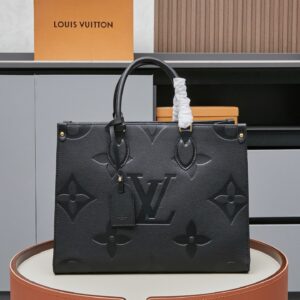 Louis Vuitton OnTheGo MM Monogram Empreinte Leather Tote Bag