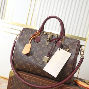Louis Vuitton Speedy Soft 30 Dark Monogram Handbag M28379