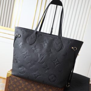 Neverfull MM Monogram Empreinte Leather Tote Bag