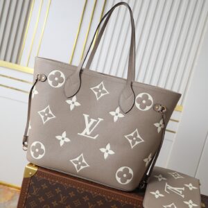 Louis Vuitton Neverfull MM Monogram Empreinte Leather Tote Bag