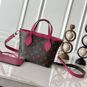 Louis Vuitton Neverfull BB Damier Azur Canvas Small Pink Handbag M12106