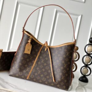 Louis Vuitton CarryAll MM M46197 Monogram Canvas Shoulder Bag
