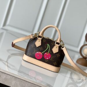 Louis Vuitton Nano Alma Monogram Cherry Handbag M13416