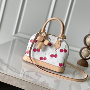 Louis Vuitton x Murakami Alma BB Handbag – White Cherry Monogram