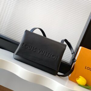 Louis Vuitton-Inspired Medium Leather Handbag