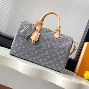 Louis Vuitton Speedy Soft 30 Handbag in Monogram Denim