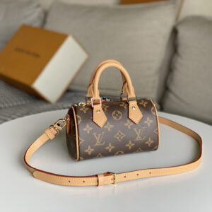 Louis Vuitton Nano Speedy Handbag M81085 in Monogram Canvas