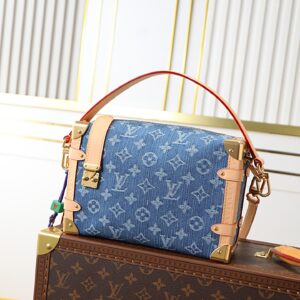 Louis Vuitton Side Trunk MM Denim Rendez-Vous Bag M27450