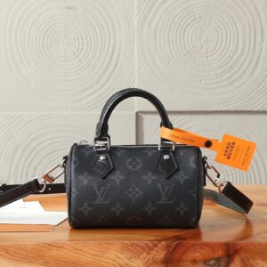 Louis Vuitton Nano Speedy Monogram Eclipse Handbag