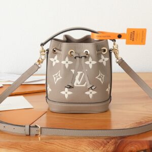 Louis Vuitton Nano Noe Monogram Empreinte Leather Bucket Bag