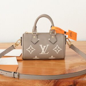 Louis Vuitton Nano Speedy Monogram Empreinte Leather Bag