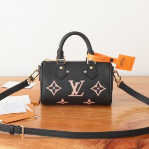 Louis Vuitton Nano Speedy Monogram Empreinte Leather Bag