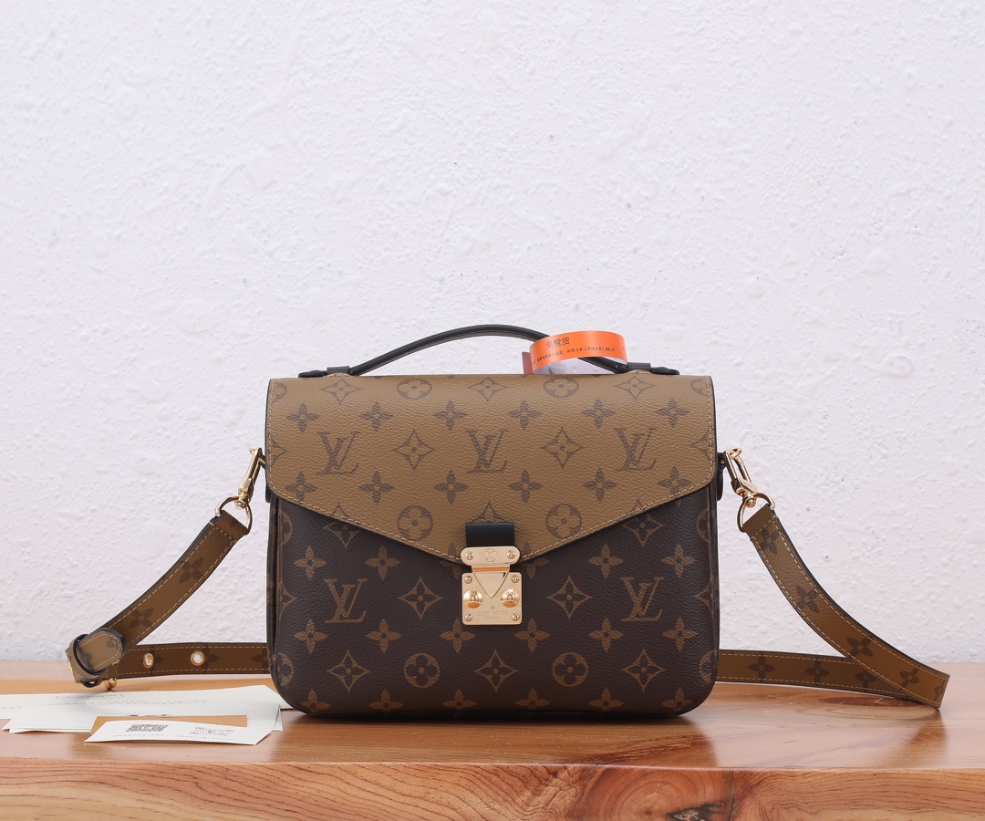 Louis Vuitton Pochette Metis Monogram Reverse Crossbody Bag