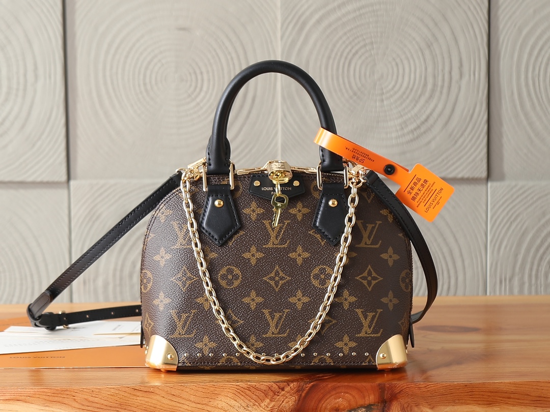 Alma BB Trunk Monogram Canvas Shoulder Bag