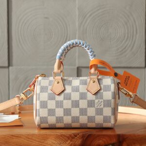 Nano Speedy Damier Azur Canvas Handbag