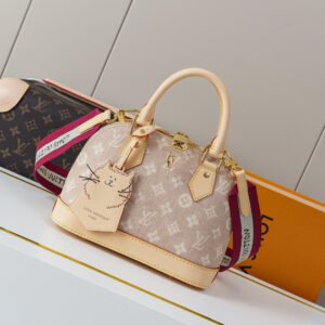 Louis Vuitton Alma BB Meowgram Canvas Handbag