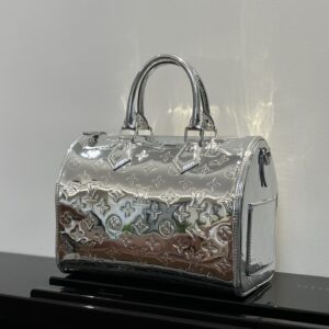 Louis Vuitton Speedy Bandouliere 25 Silver Monogram Mirror Bag