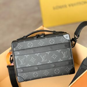 Louis Vuitton Handle Soft Trunk Monogram Macassar Bag