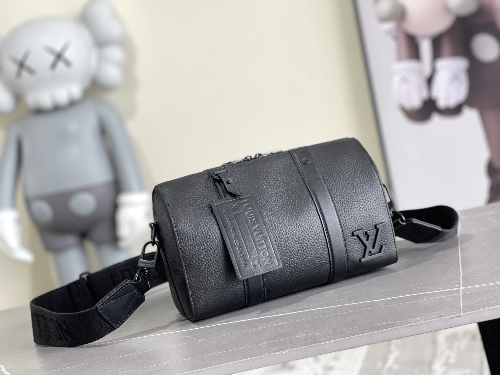 Louis Vuitton City Keepall Aerogram Leather Travel Bag