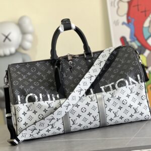Louis Vuitton Keepall 50 Travel Bag with Shoulder Strap
