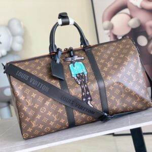 Louis Vuitton Keepall Bandouliere 50 Travel Bag Zoooom with Friends Embroidered Character