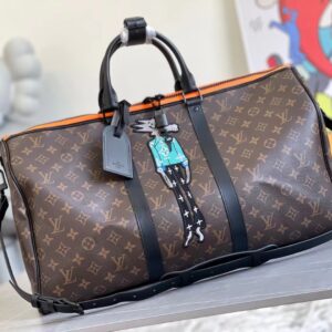 Louis Vuitton Keepall Bandouliere 50 Embroidered Travel Bag