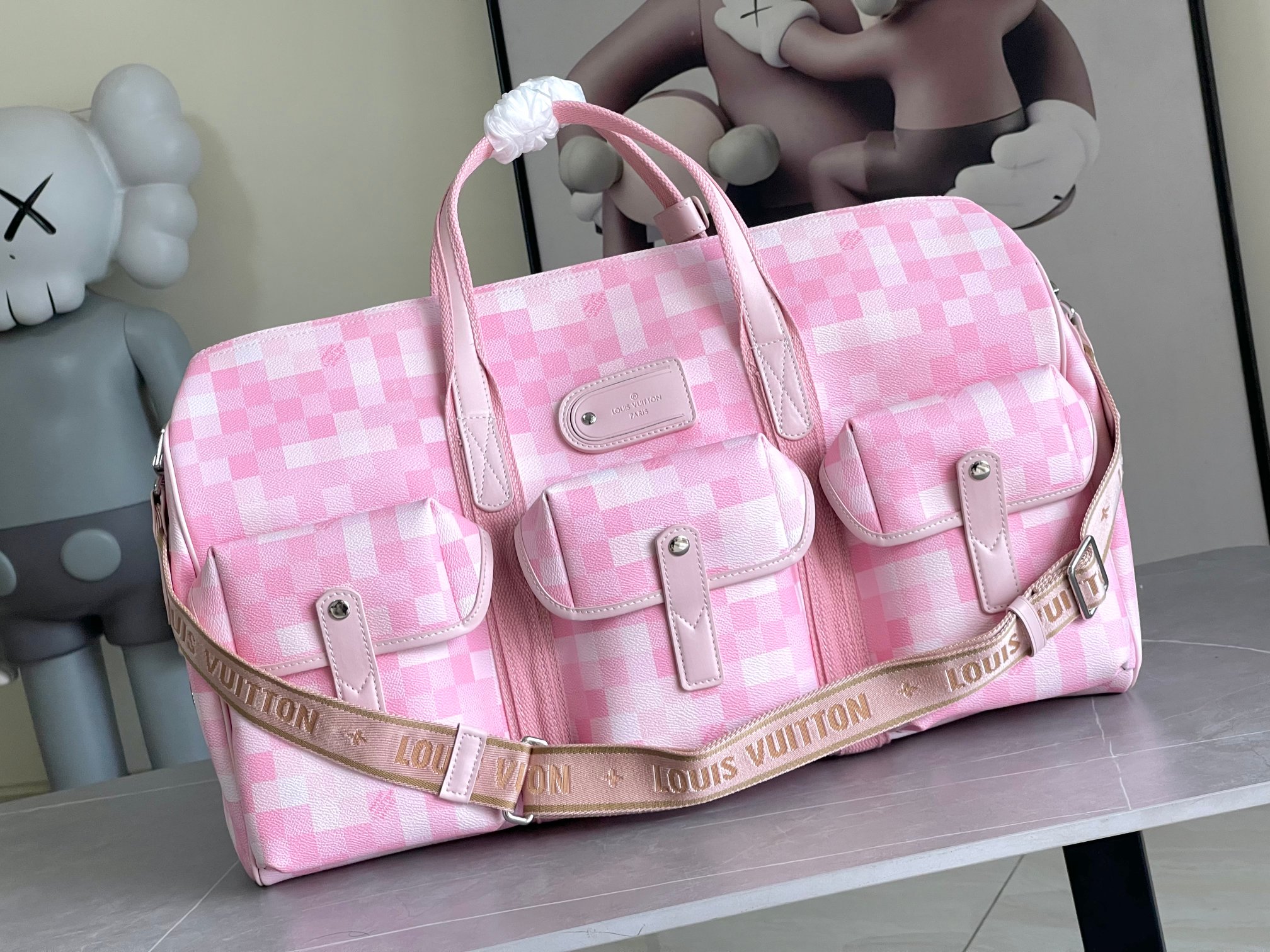 Louis Vuitton Basketball Keepall 55 Travel Bag