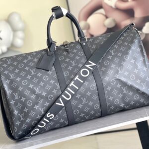 Louis Vuitton Keepall Bandouliere Travel Bag 45/50/55 Monogram Eclipse