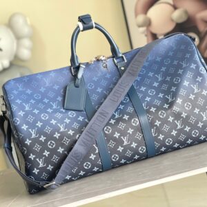 Louis Vuitton Keepall 55 Monogram Gradient Blue Travel Bag