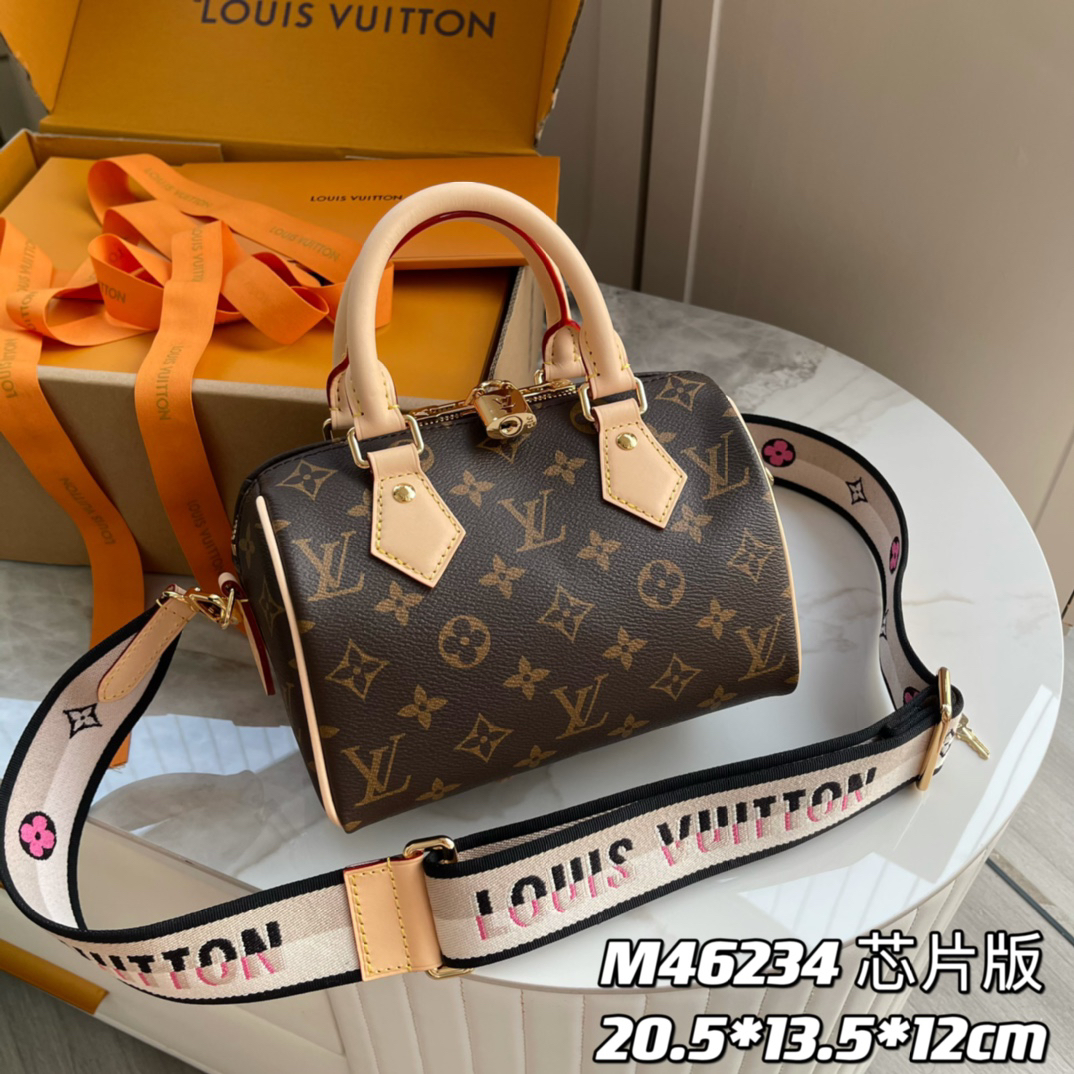 Louis Vuitton Speedy Bandouliere 20 Monogram Canvas Crossbody Bag