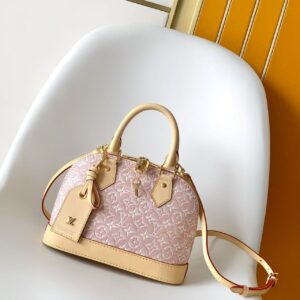 Louis Vuitton Alma BB Handbag with Monogram Emblème Embroidery