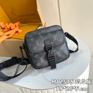 Louis Vuitton M12518 Messenger Crossbody Bag in Monogram Eclipse Canvas