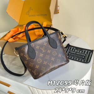 Louis Vuitton Neverfull BB Tote Bag in Damier Azur Canvas