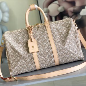 Louis Vuitton Keepall Bandouliere 45 Travel Bag in Monogram Embleme Canvas