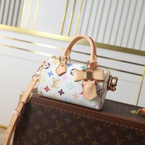Louis Vuitton Nano Speedy Monogram Crossbody Bag