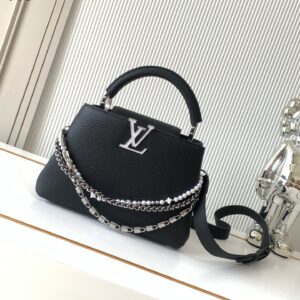 Louis Vuitton Capucines Handbag in Taurillon Leather