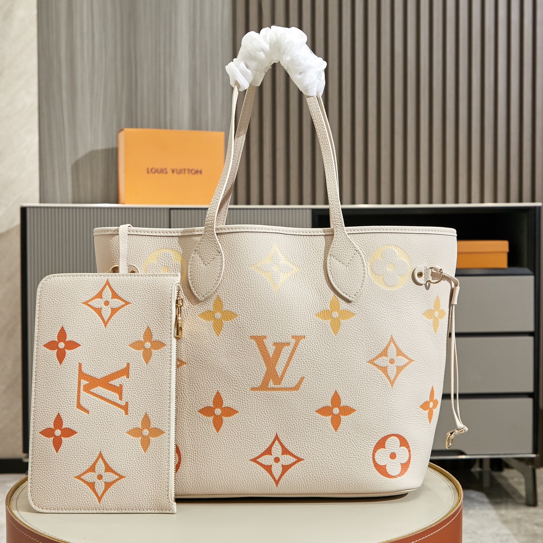 Louis Vuitton Neverfull MM Monogram Empreinte Tote Bag