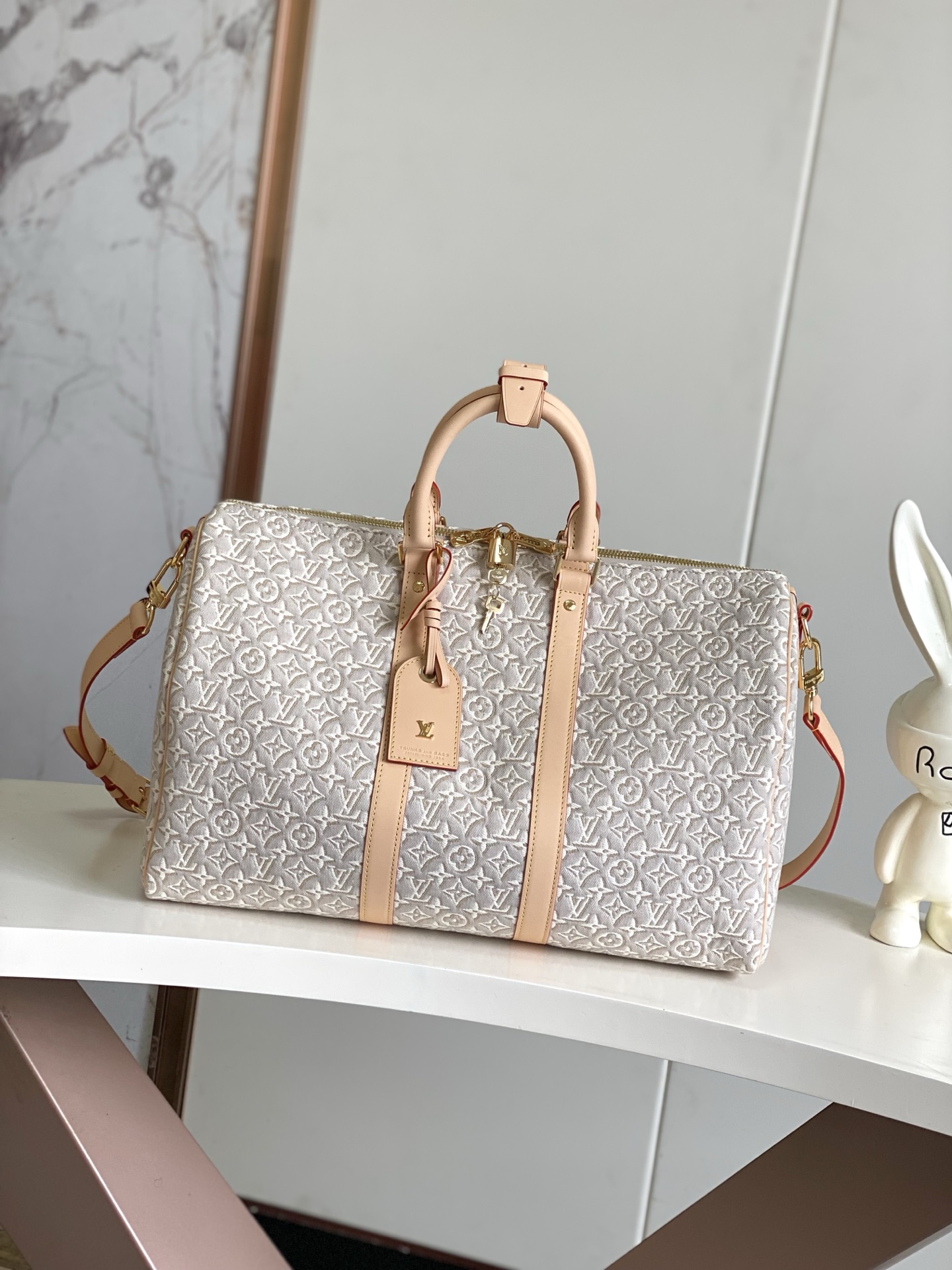 Keepall Bandouliere 45 Travel Bag in Monogram Embleme Canvas